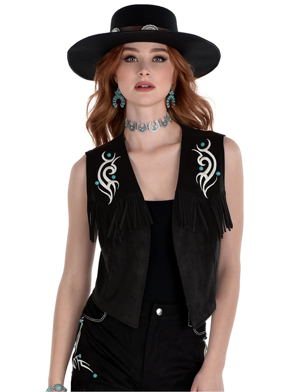 Amscan Women's Modern Western Black Vest✨